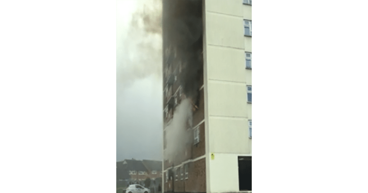 Fire and block of flats