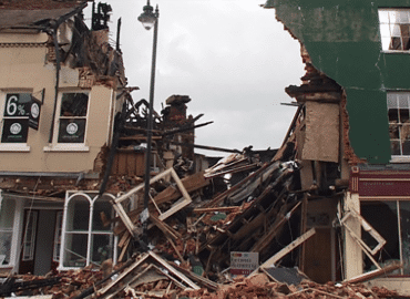 Fire ruins high street