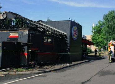 Burger king fire in milton keynes