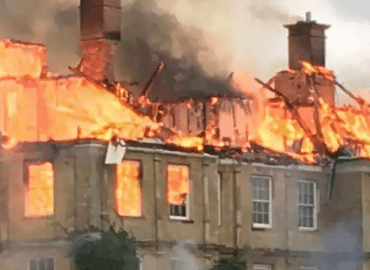 Fire at mansion