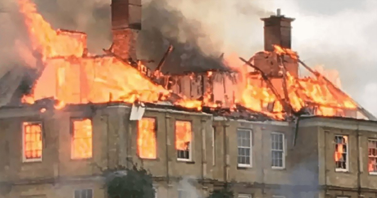 Fire at mansion