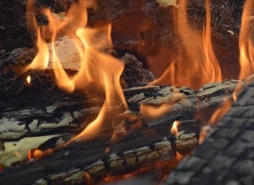 woodburner fire