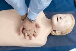 CPR on dummy