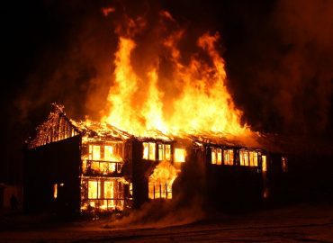 house on fire