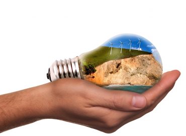 light bulb containing green energy