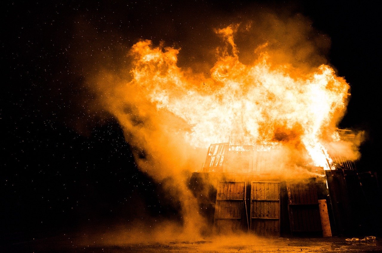building fire
