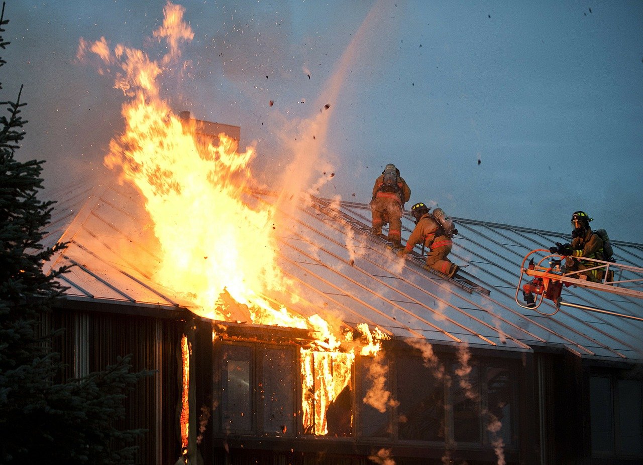 building fire
