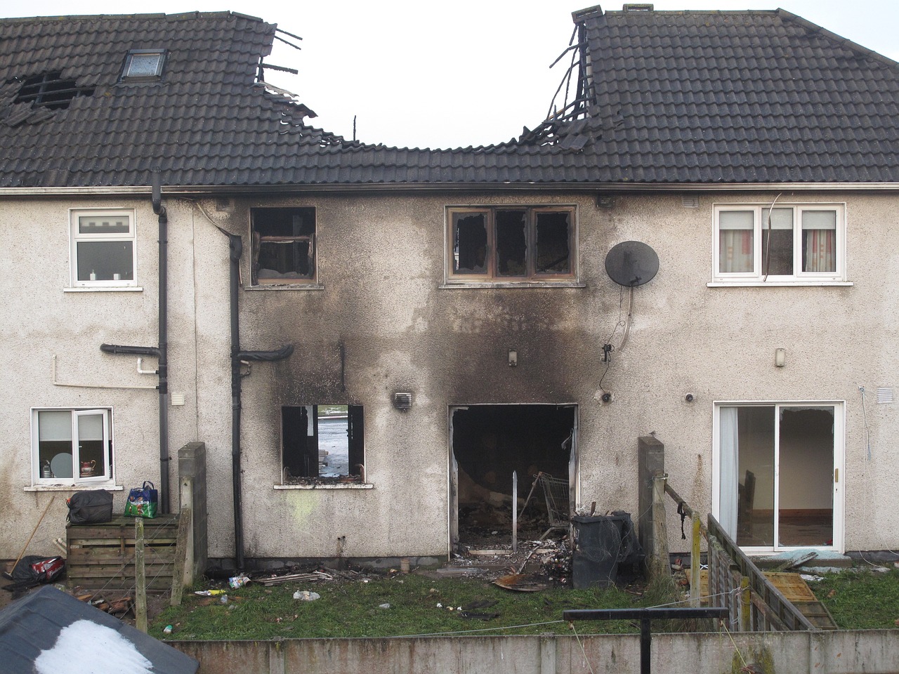 house after fire